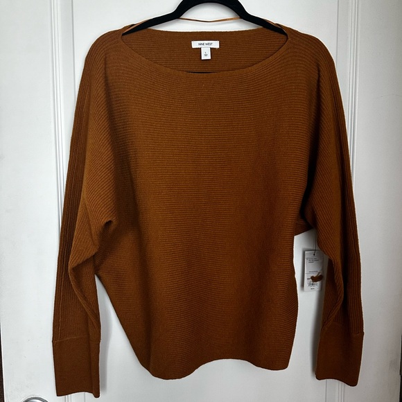 Nine West Tops - Nine West Women’s Dolman Cognac Sweater